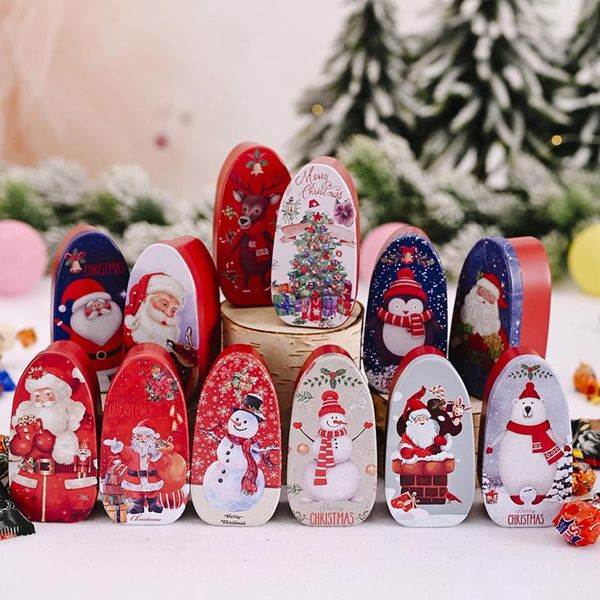 

gift wrap christmas creative boxed tin box candy children cookie cartoon