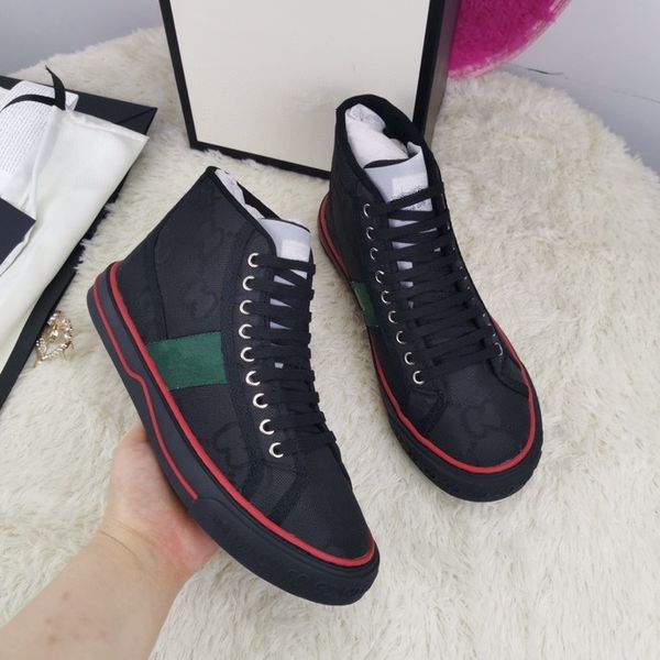 

sneaker men women casual shoes chaussures leather sneakers luxurys designers sports trainers platform bottoms, Black