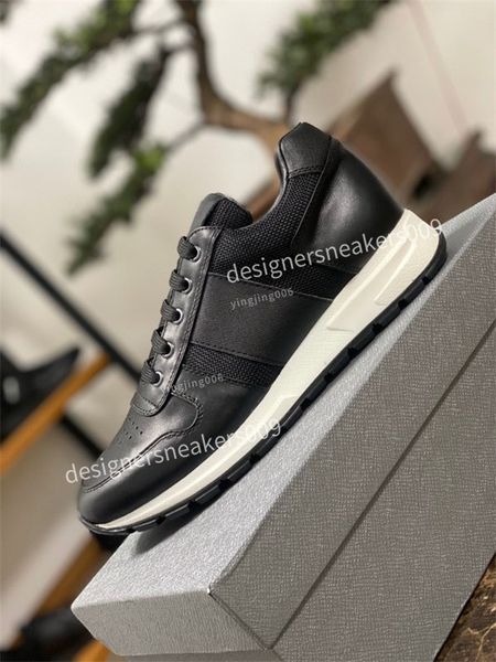 

mens runner camouflage shoes fashion luxury designer sneakers genuine leather stud rivet sneaker rubber bottoms flats casual dress shoes, Black