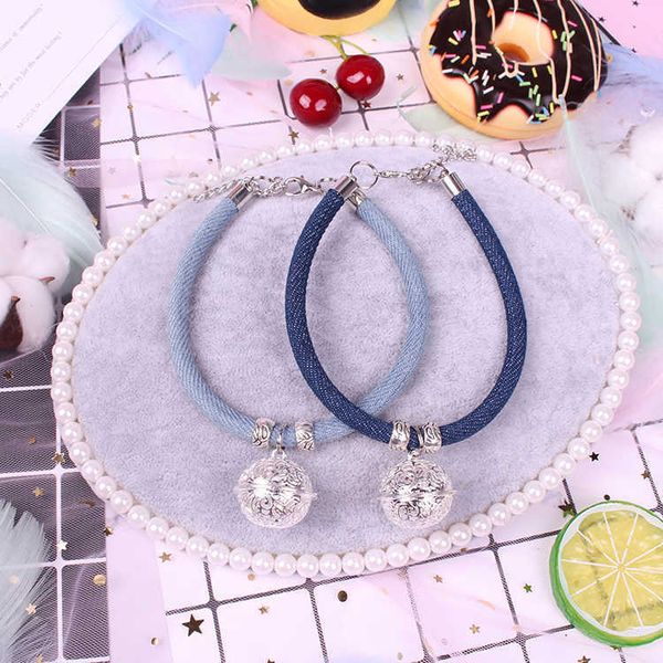 

factory cat bell pet necklace teddy dog cowboy palace bell collar small dog jewelry