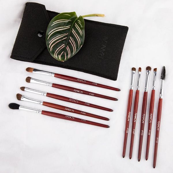 

makeup brushes 10 pcs small brush set of rosewood eye shadow eyebrow novice beauty tools with pack