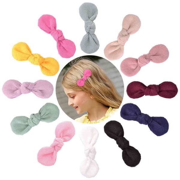 

one order 12 color beautiful baby bows clip princess corduroy handtie barrettes girls hair staples children accessories for, Golden;silver