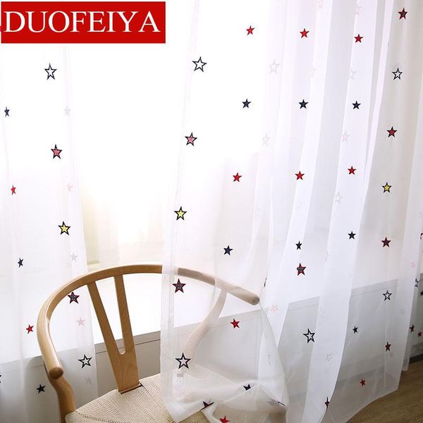 

gypsophila cartoon curtains tulle for children's bedroom kids embroidered sheer living room window treatments custom drapes curtain &