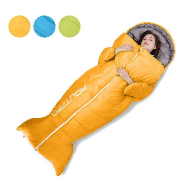 

sleeping bags warm outdoor camping hiking bag adults kids children portable folding travel spring autumn winter