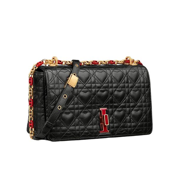 

leather shoulder bag luxury designer ladies cross body bags 4 size thread love pattern buttons design fashion lady chain handbags clutch wal