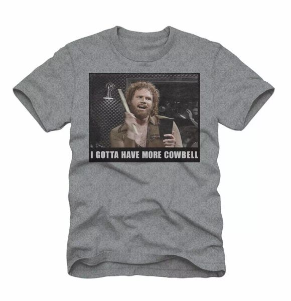 

saturday night live snl gotta have more cowbell p t-shirt 100% authentic, White;black