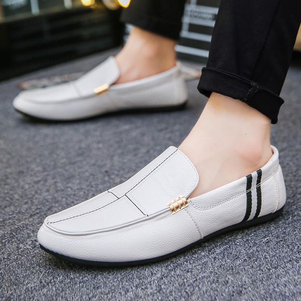 

shoe men casual luxury brand 2021 breathable men's moccasins slide in black driving shoes more size tyh7 msew