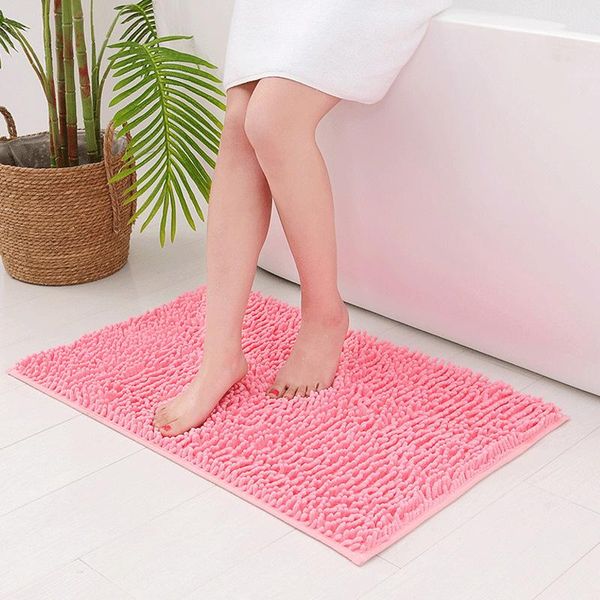 

chenille bath mats anti-slip washable absorbent doormat outdoor bedroom study bathroom living room kitchen entrance floor mat carpets