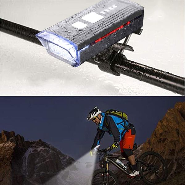 

bike accessories light sensing bicycle lamp headlight mountain usb charging night rider cycling lights