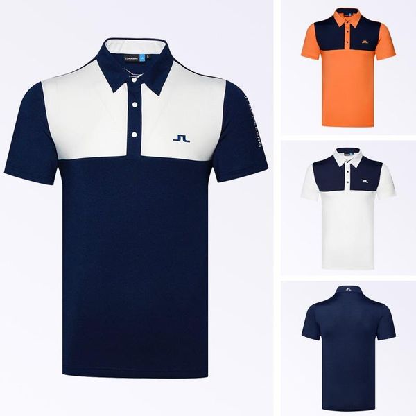 

men's casual shirts golf clothes outdoor sports shirt moisture absorption and perspiration breathable short sleeve quick drying t-s, White;black