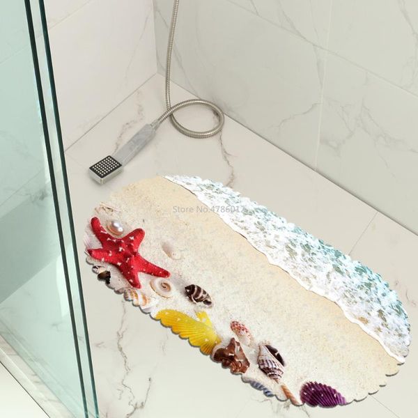 

bath mats beach view bathroom mat room non-slip suction cup floor foot