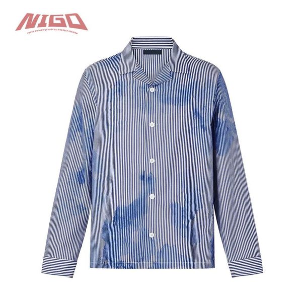 

men's polos nigo  21ss long sleeve shirt #nigo736, White;black