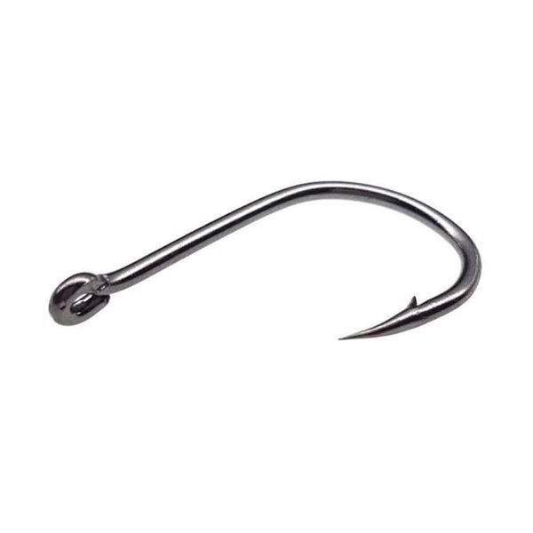 

100pcs/set fishing hooks barbed marine boat bait tools high carbon steel sharp with box 10sizes soft lures durable removable