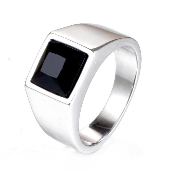 

delicate ring jewelry thailand made old men's personalized titanium steel, Silver