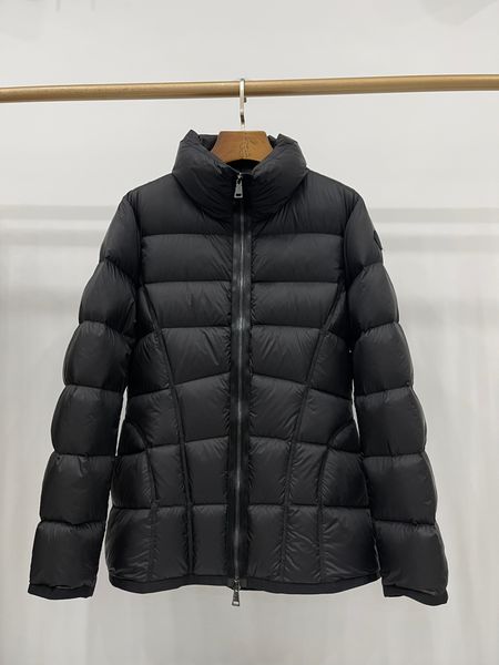 

stand collar down jacket slim fit 90% white duck down fluffy and warm, Black