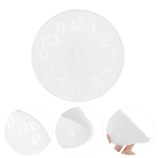 

1pc diy drop-shaped clock silicone mold home wall ornament casting clocks