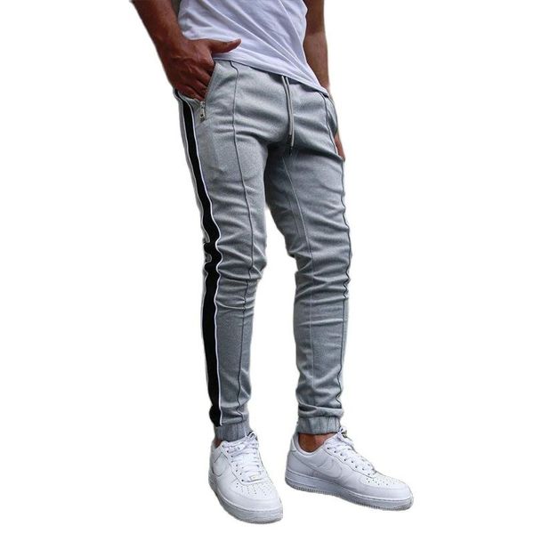 

men's fashion jogging trousers fitness leisure large size xxl pants, Black