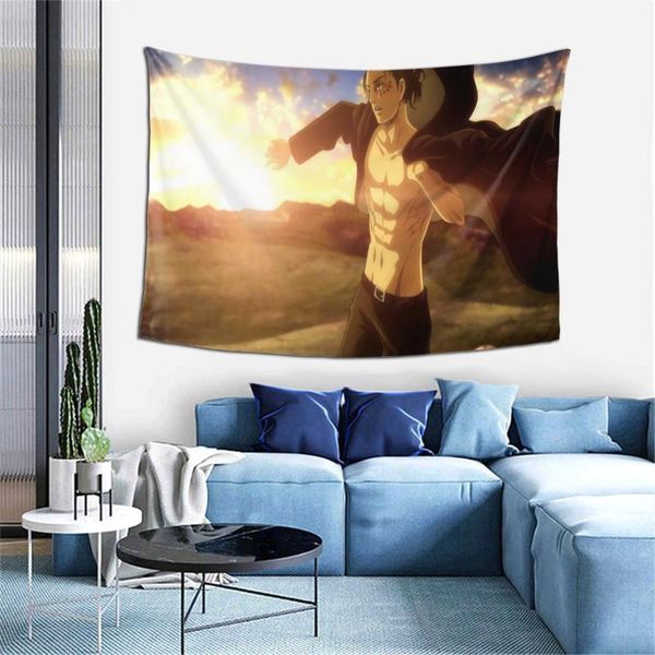 

tapestries attack on titan decorative wall tapestry birthday present living room bedroom dormitory kitchen 40x60"