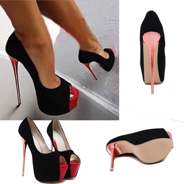 

dress shoes women heels high fashion comfortable summer club party wedding pumps, Black