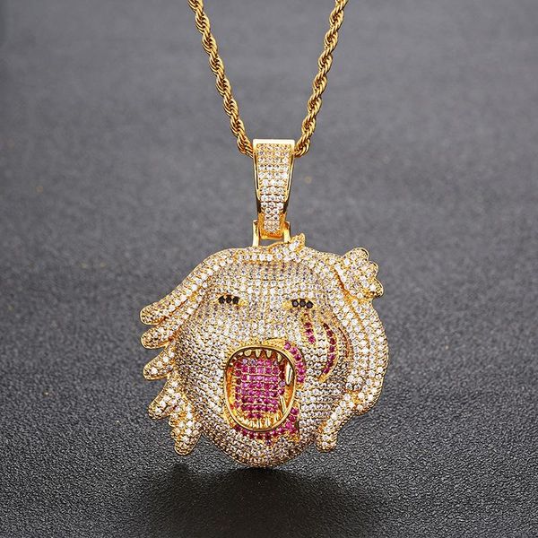 

chains iced out rapper pendant necklace arrival cubic zirconia big size mens fashion hip hop jewelry, Silver