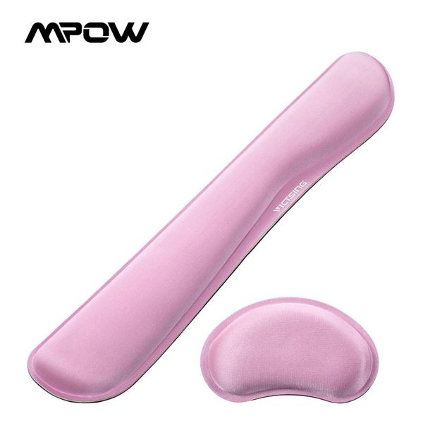 

mouse pads & wrist rests victsing memory foam set keyboard rest pad support typing pain comfortable cushion