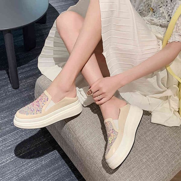 

dress shoes women's shoes flat platform women's size 35-40 casual finger sliding round foot solid black ladies' u076