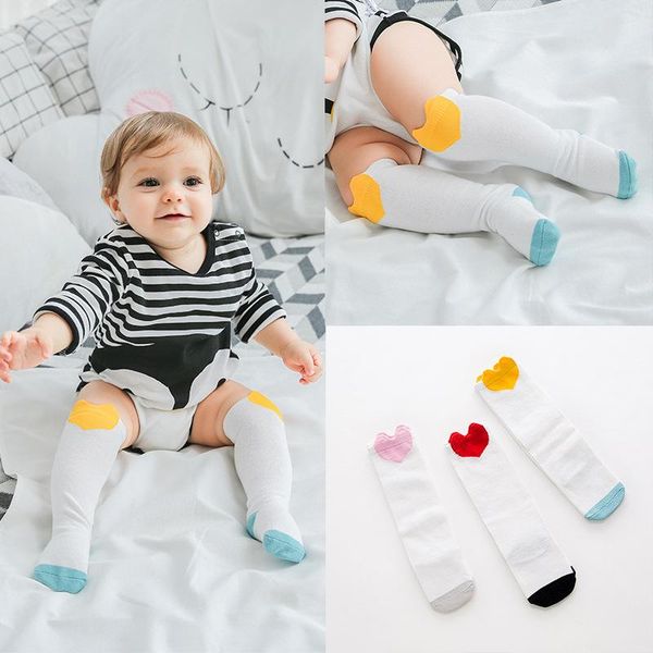 

spring/summer cottonloose mouth in tube baby socks cotton breathable absorbent boys girls sock 0-3years old stuff, Pink;yellow