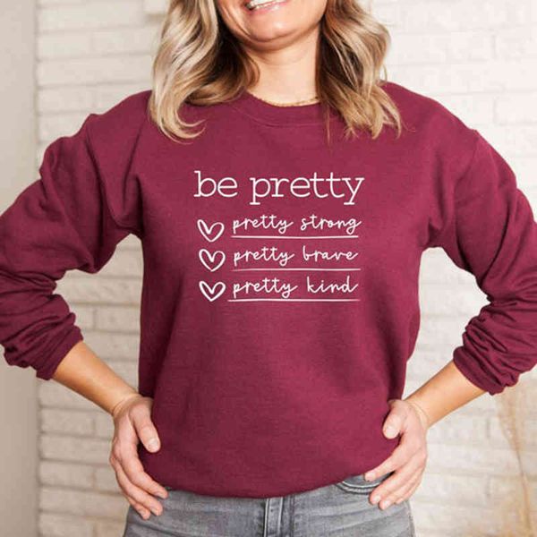 

women's hoodies & sweatshirts be very strong, brave christian sweatshirt feminine goodness import long-sleeve cotton shirt loose drop s, Black