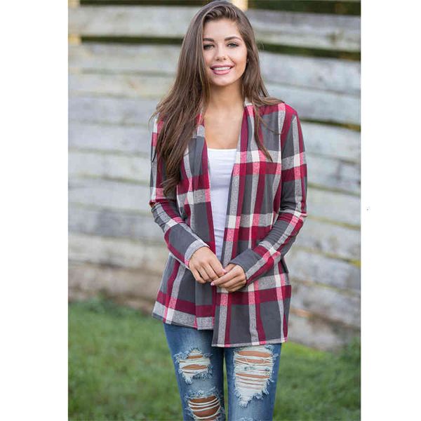 

women's trench coats remy dog plaid jacket, long-sleeve female jacket with front-end fashion opening, spring . i608, Tan;black