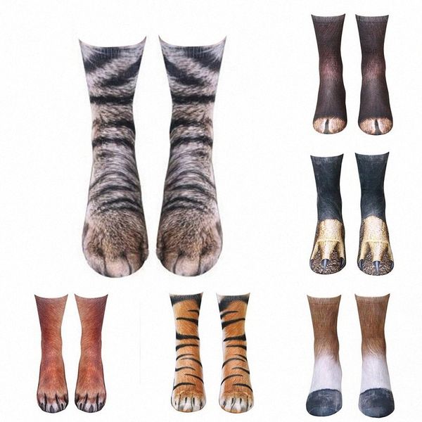 

2020 cotton socks women 3d printing funny print animal socks kawaii cute casual fashion high ankle for men and women o6rl, Style12