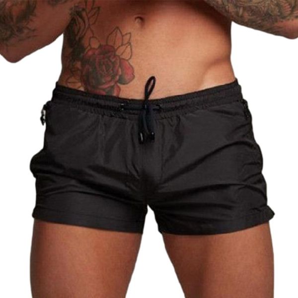 

men's shorts 2021 summer mens swimsuit swimwear men swimming beach surf board quick dry large size, White;black