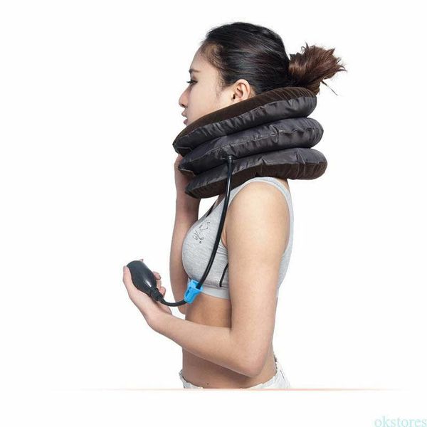 

party favor air inflatable cervical neck traction collar pain relief pillow device shoulder brace usa