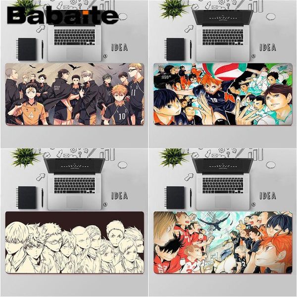 

mouse pads & wrist rests babaite anime haikyuu rubber durable deskmousepad large pad keyboards mat