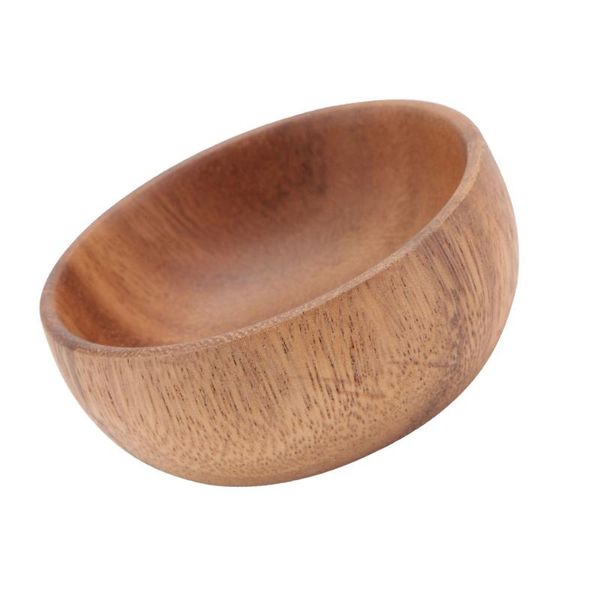 

dishes & plates creative salad bowl natural rice wooden serving eating