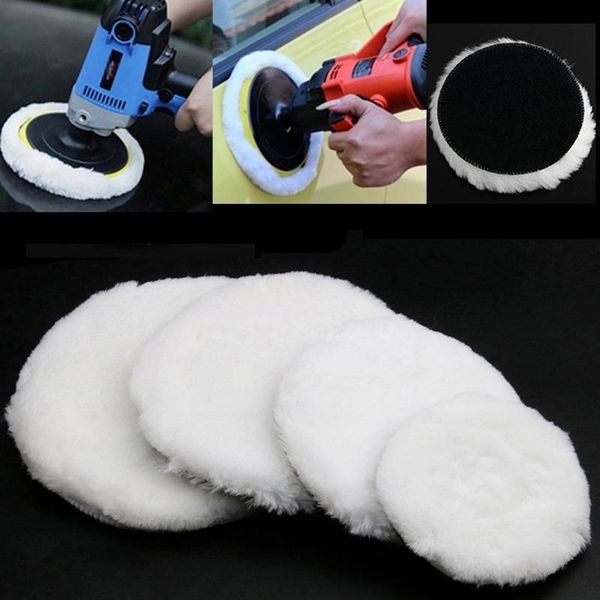 

care products universal car polish pad disc imitated wool body waxing polishing soft buffer polisher auto tools accessories