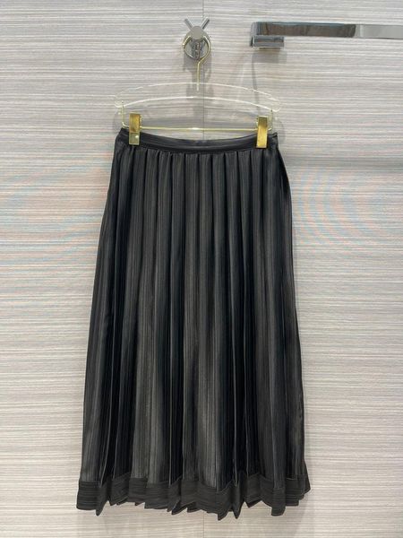 

skirts ladies fashion 2021 dark striped vinegar silk skirt 0106, Black