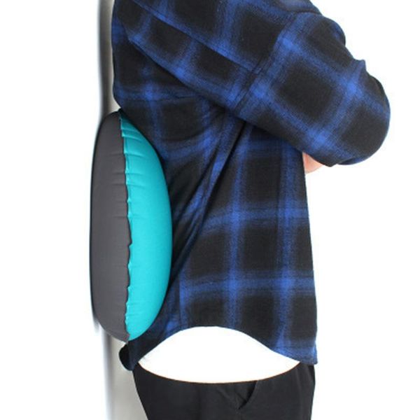 

pillow portable inflatable camping equipment compressible folding air cushion outdoor protective tourism sleeping gear decor 1pc