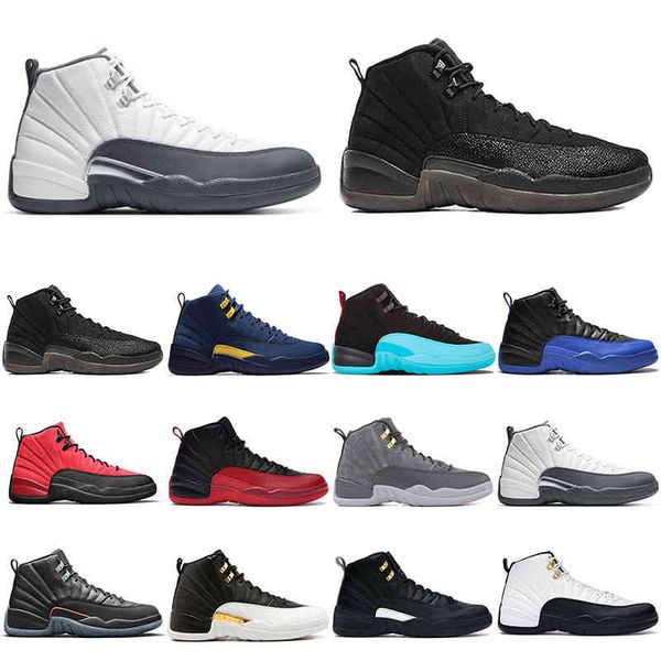

fashion men basketball shoes jumpman 12 reverse flu game 12s o-black bulls twist french blue university gold mens trainers outdoor