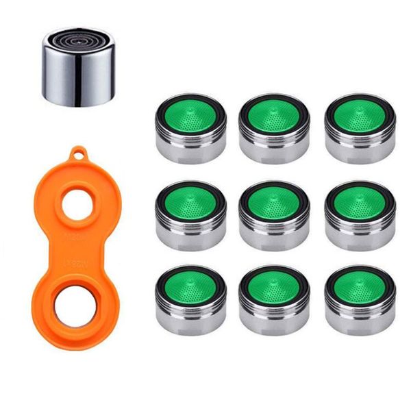 

other faucets, showers & accs 10pcs faucet tap nozzle aerator 24mm water key spanner remover wrench reduces splashes noise easy installation