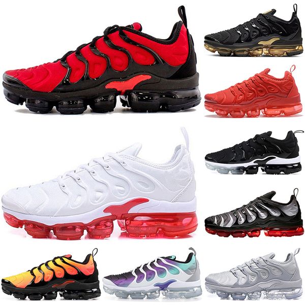

2021 running shoes plus men women bred bumblebee core black dmp hyper violet lemon lime red shark tooth blue fury aurora green zebra trainer