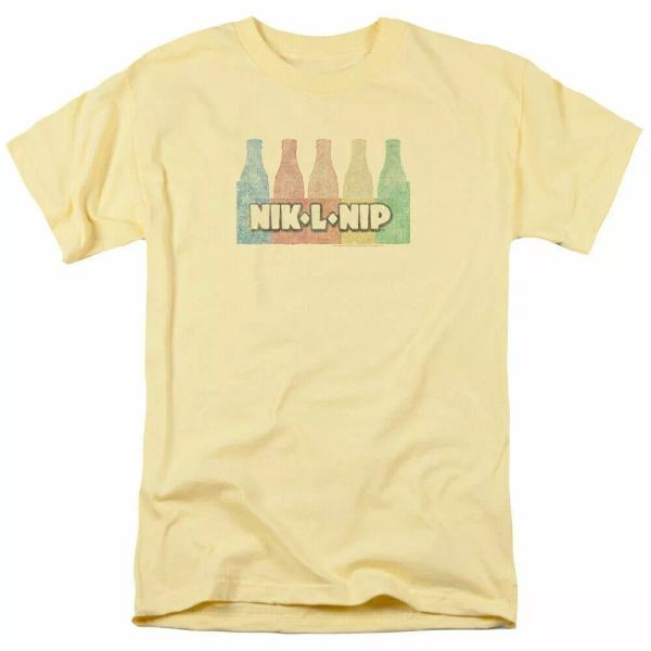 

dubble bubble vintage t shirt mens licensed nik  nip candy banana, White;black
