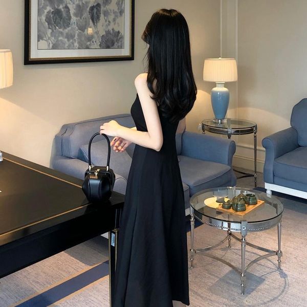 

casual dresses cmaz dres for women summer 2021 korean style, Black;gray