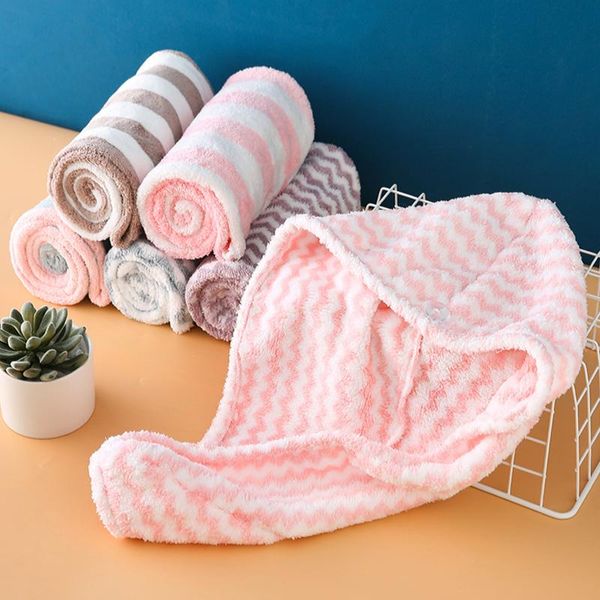 

towel 2# dry hair cap super absorbent quick-drying artifact wipe thickened turban shower cute care