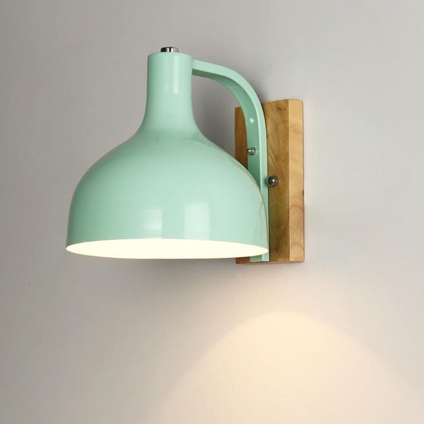 

wall lamp wood originality modern wrought iron a living room bedroom bedside el engineering restaurant macaroon