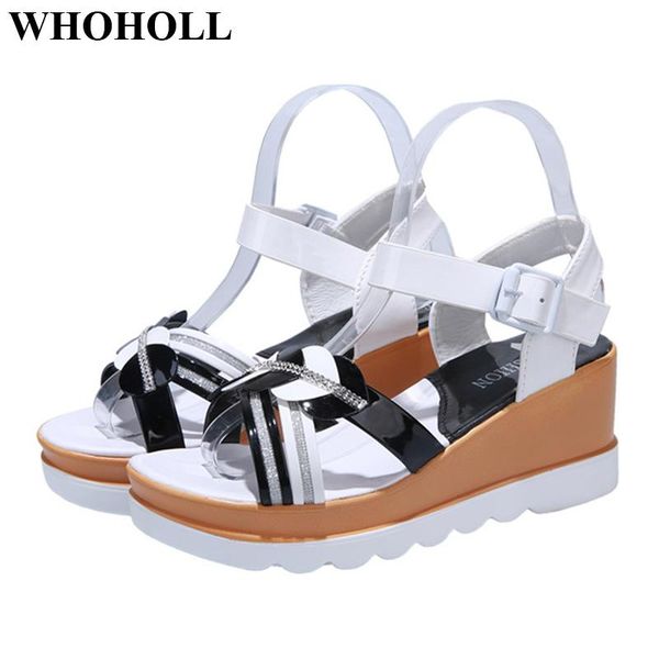 

dress shoes women sandals summer with platform open toe high heel ankle strap decor stylish female outdoor, Black