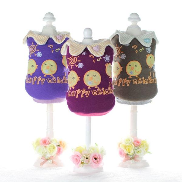 Abbigliamento per cani Cartone animato Pollo Maglione Autunno Inverno Poliestere Modello animale Cappotto per animali Cucciolo Gatto Giacca Abbigliamento per cani di piccola taglia Chihuahua