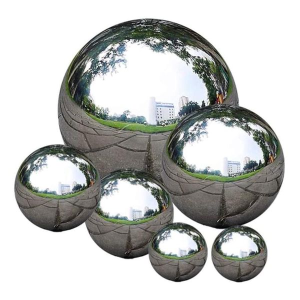 

novelty items gazing ball garden sphere mirror polished hollow stainless steel home ornament decoration