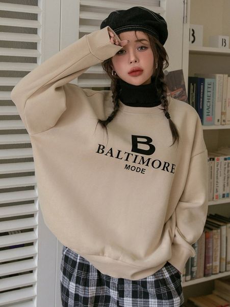 

dazy letter graphic drop shoulder sweatshirt h9fv#, White;black