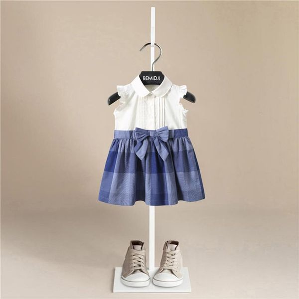 

girls casual childrens plaid girl dresses princess clothes preppy style kids sundress 1 6t toddler baby spring summer outfit, Red;yellow