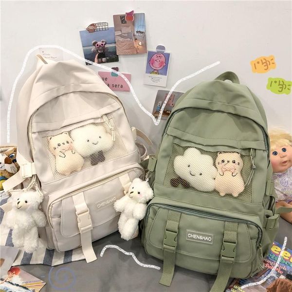 

backpack schoolbag korean high school students junior students' large capacity